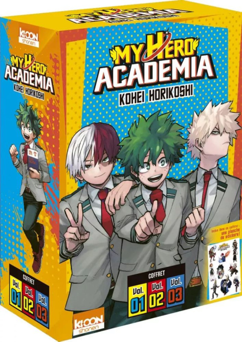 Emprunter My Hero Academia : Tomes 1 à 3. Avec une planche de stickers livre