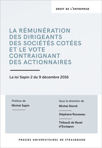 Emprunter La rémunération des dirigeants des sociétés cotées et le vote contraignant des actionnaires. La loi livre