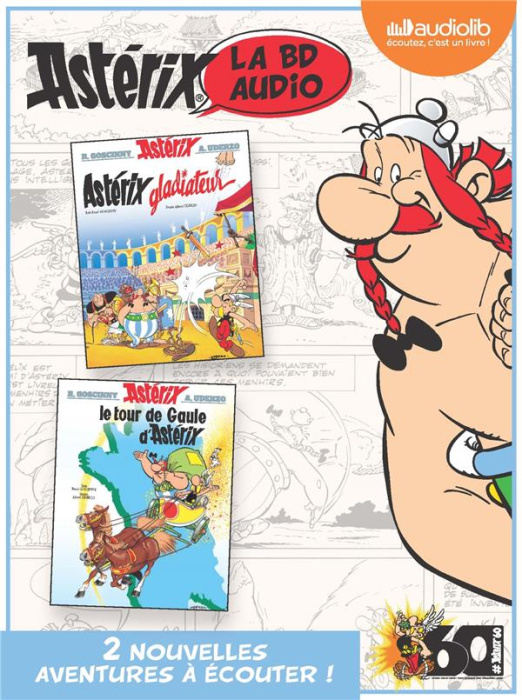 Emprunter Astérix - La BD audio Tome 2 : Astérix gladiateur ; Le tour de Gaule d'Astérix. 2 CD audio livre