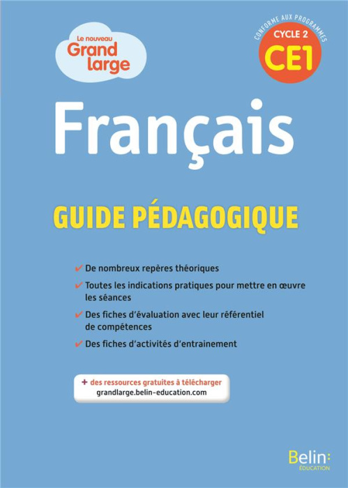 Emprunter Français CE1 cycle 2 Le nouveau Grand large. Guide pédagogique, Edition 2019 livre