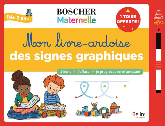 Emprunter Mon livre-ardoise des signes graphiques. Avec 1 feutre effaçable et 1 toise livre