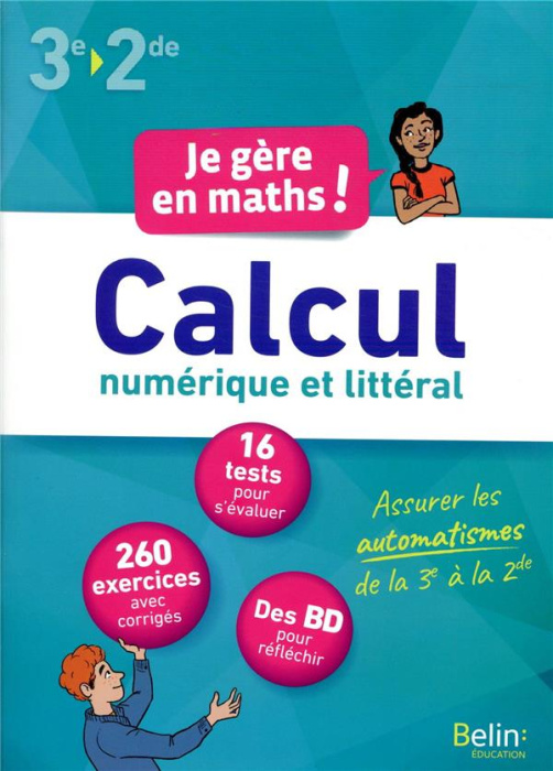Emprunter Calcul numérique et littéral 3e-2de livre