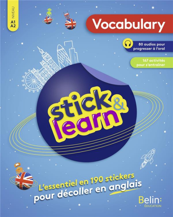 Emprunter Stick & Learn Vocabulary A1-A2. L'essentiel en 190 stickers pour décoller en anglais livre