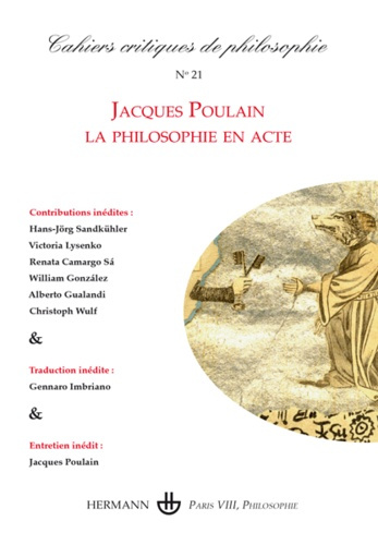 Emprunter Cahiers critiques de philosophie N° 21, décembre 2018 : Jacques Poulain. La philosophie en acte livre