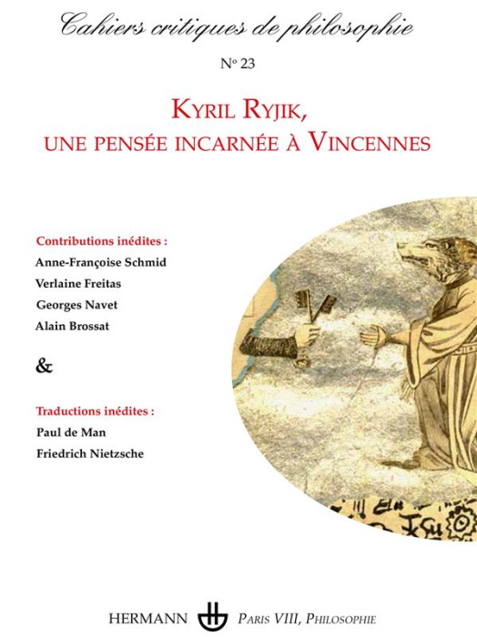 Emprunter Cahiers critiques de philosophie N° 23, août 2020 : Kyril Ryjik, une pensée incarnée à Vincennes livre