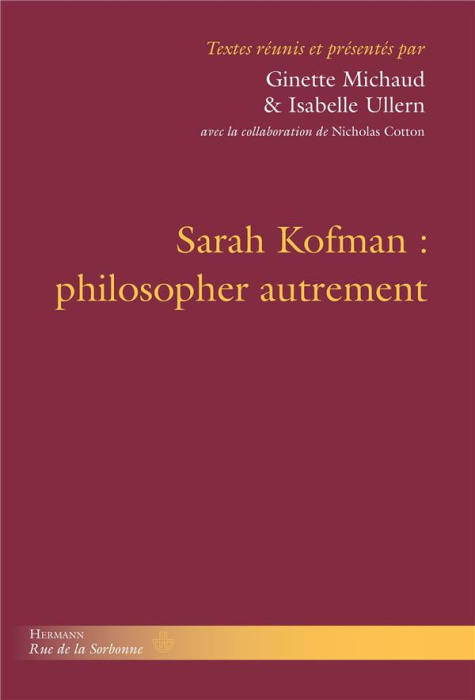 Emprunter Sarah Kofman : philosopher autrement livre