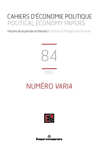Emprunter Cahiers d'économie politique N° 84 livre