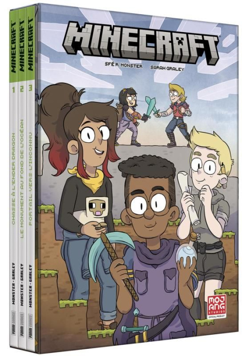 Emprunter Minecraft - La BD officielle : Pack en 3 volumes : Tome 1, Chasse à l'Ender Dragon ; Tome 2, Le monu livre