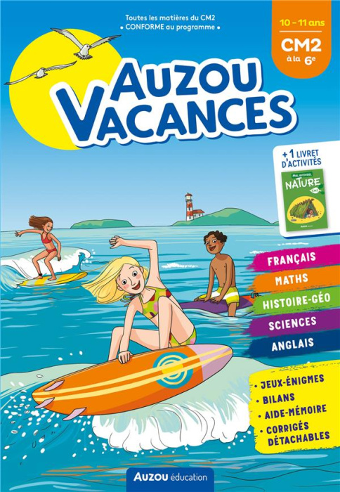Emprunter Auzou vacances du CM2 à la 6e. Edition 2022 livre