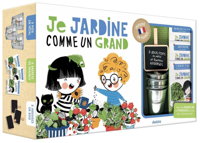 Emprunter Je jardine comme un grand. Avec 3 pots en métal, 3 sachets de graines, 3 ardoises livre