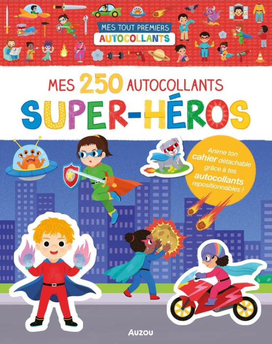 Emprunter Mes 250 autocollants super-héros. Anime ton cahier détachable grâce à tes autocollants repositionnab livre