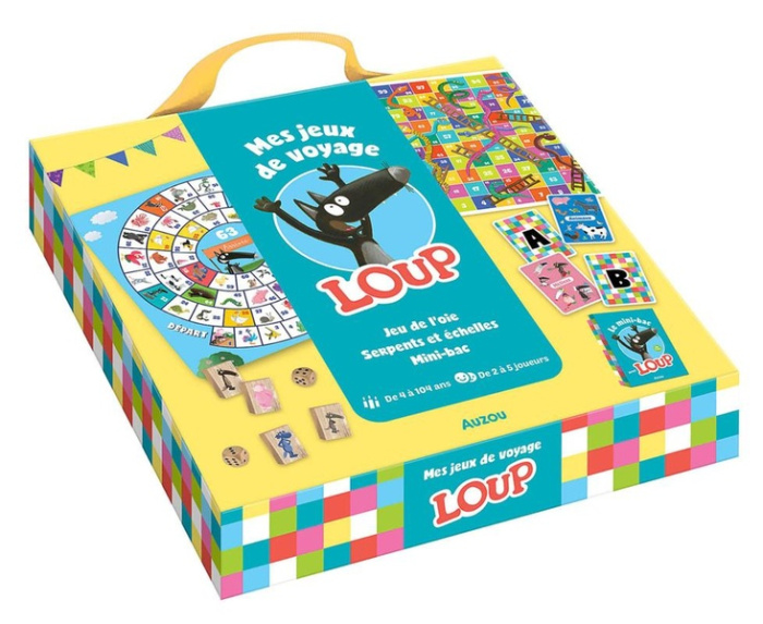 Emprunter Mes jeux de voyage loup. Avec 1 jeu de l'oie, 1 jeu serpents et échelle, 1 jeu de carte le mini bac, livre
