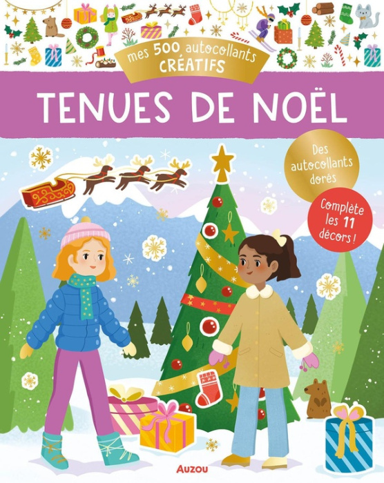 Emprunter Mes 500 autocollants créatifs Tenues de Noël livre