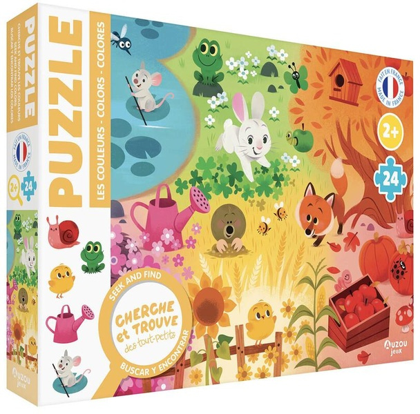 Emprunter PUZZLE CHERCHE ET TROUVE DES TOUT-PETITS - LES COULEURS livre