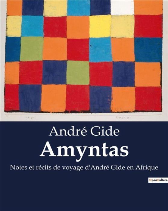 Emprunter Amyntas. Notes et récits de voyage d'André Gide en Afrique livre