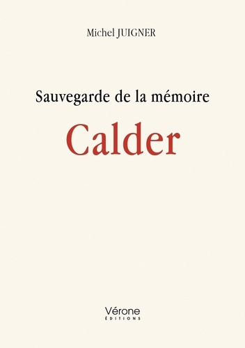 Emprunter Sauvegarde de la mémoire Calder livre