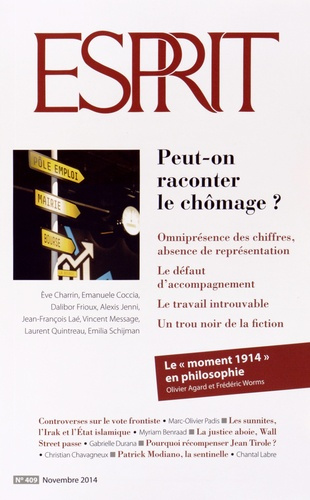 Emprunter Esprit N° 409, novembre 2014 : Peut-on raconter le chômage ? livre