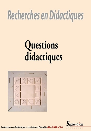 Emprunter Recherches en Didactiques N° 24, décembre 2017 : Questions didactiques livre