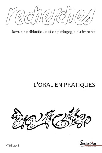 Emprunter Recherches N° 68, juin 2018 : L'oral en pratiques livre