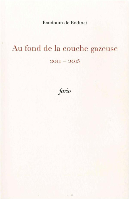 Emprunter Au fond de la couche gazeuse. 2011-2015 livre
