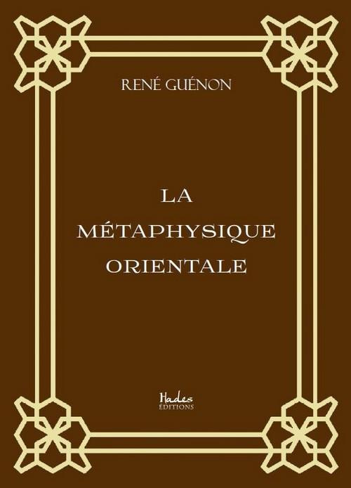 Emprunter La métaphysique orientale livre