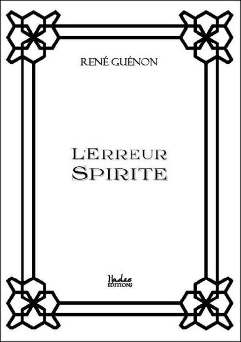 Emprunter L'erreur spirite livre