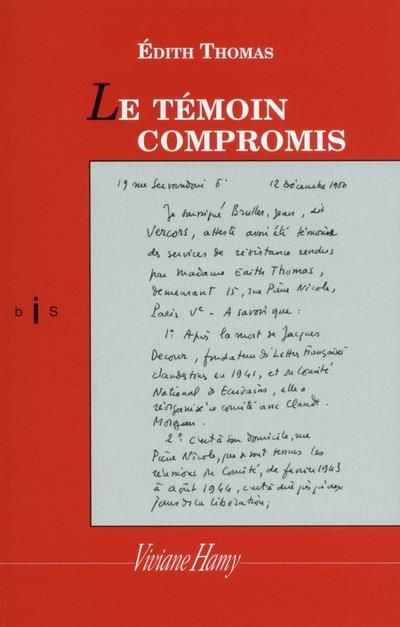 Emprunter Le témoin compromis livre