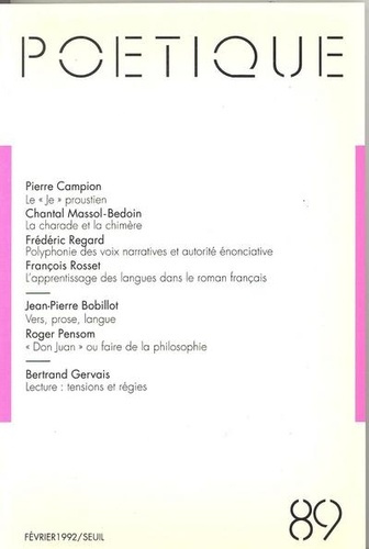 Emprunter Poétique N° 89 livre
