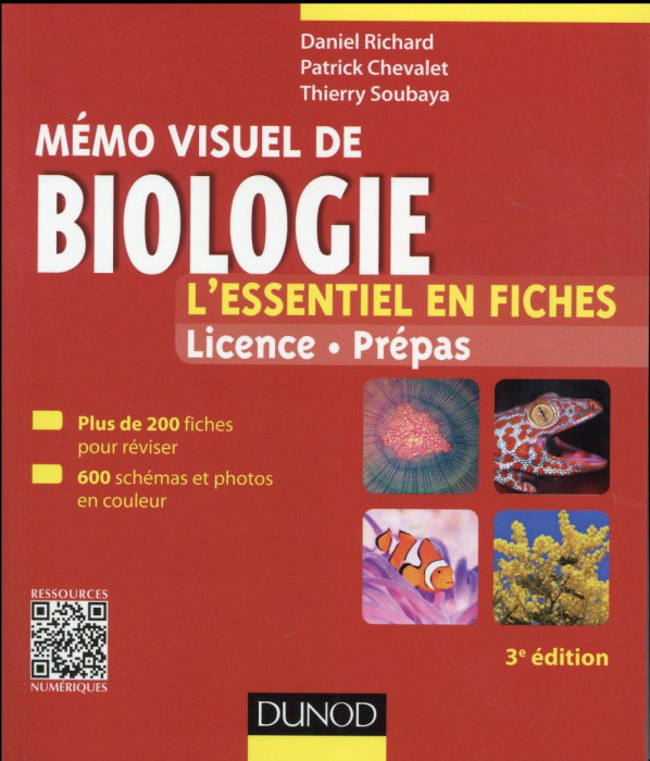 Emprunter Mémo visuel de Biologie / L'essentiel en fiches licence prépas livre