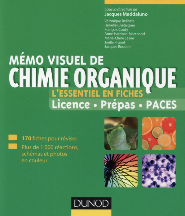 Emprunter Mémo visuel de chimie organique l'essentiel en fiches livre
