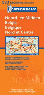Emprunter Noord-en Midden-België, Belgique Nord et Centre. / 1/200 000 livre
