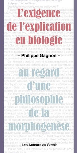 Emprunter L'exigence de l'explication en biologie livre
