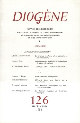 Emprunter Diogène/1261984/Aspects du développement livre