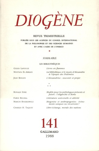 Emprunter Diogène/141/Les bibliothèques livre