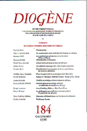 Emprunter Diogène/184/Afrique : regards croisés, regards pluriels livre