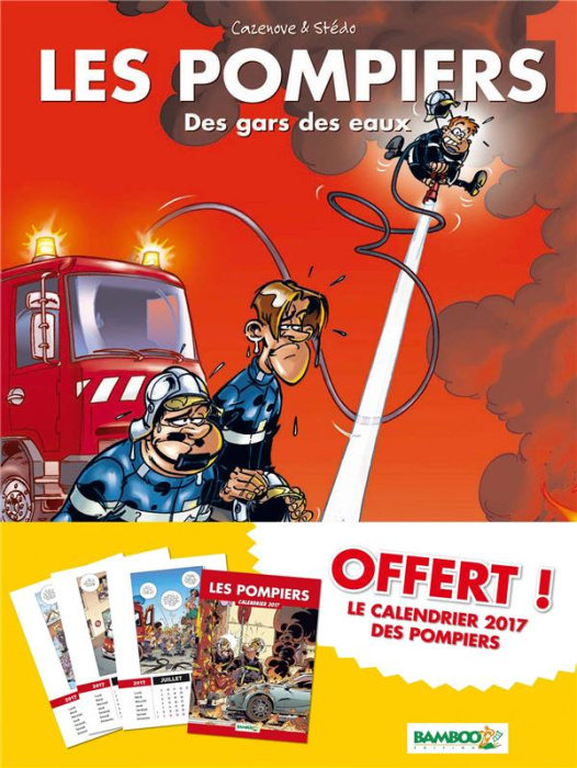 Emprunter LES POMPIERS T1 PACK CALENDRIER 2017 OFFERT livre