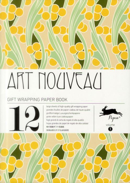 Emprunter Art nouveau. Grandes feuilles de papier cadeau livre