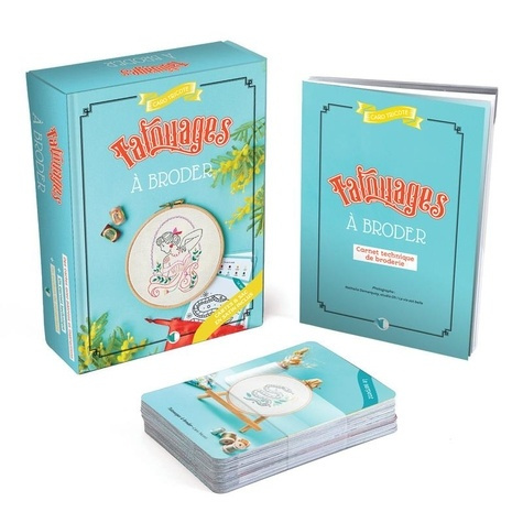 Emprunter Tatouages à broder. Coffret avec des cartes avec patrons et instructions, un carnet technique, un po livre