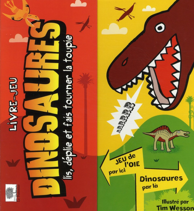 Emprunter Dinosaures. Lis, déplie et fais tourner la toupie livre