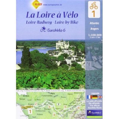 Emprunter La Loire à Vélo. Atlantic-Angers, 1/100 000, Edition français-anglais-allemand livre