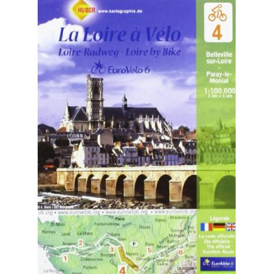 Emprunter La Loire à Vélo. Belleville-sur-Loire-Paray-le-Monial, 1/100 000, Edition français-anglais-allemand livre