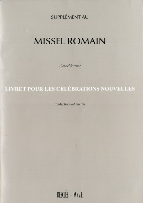 Emprunter Supplément au Missel Romain Grand Format livre