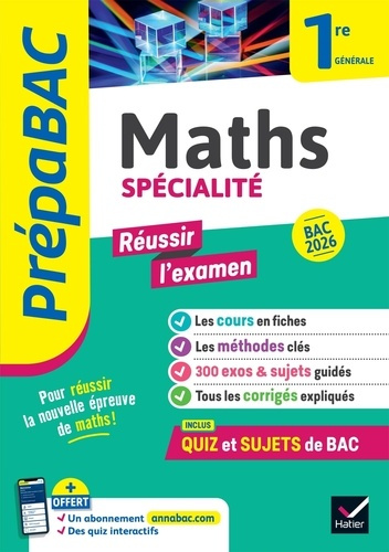 Emprunter Maths spécialité 1re générale. Edition 2026 livre