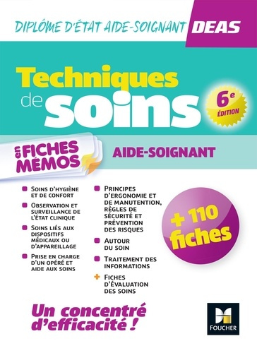 Emprunter Techniques de soins en fiches mémos DEAS. 6e édition livre