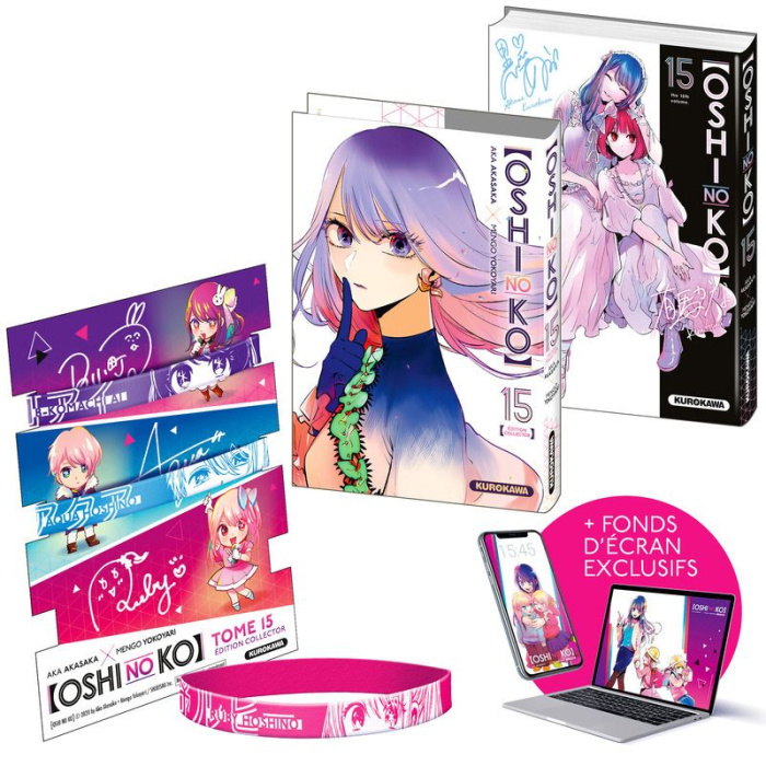 Emprunter Oshi No Ko Tome 15 : Avec 1 jaquette bonus exclusive et 3 bracelets collectors. Edition collector livre