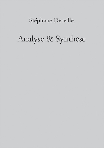 Emprunter Analyse & synthèse livre