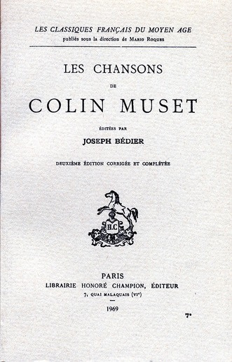 Emprunter CHANSONS DE COLIN MUSET. TRADUCTION EN FRANCAIS MODERNE livre