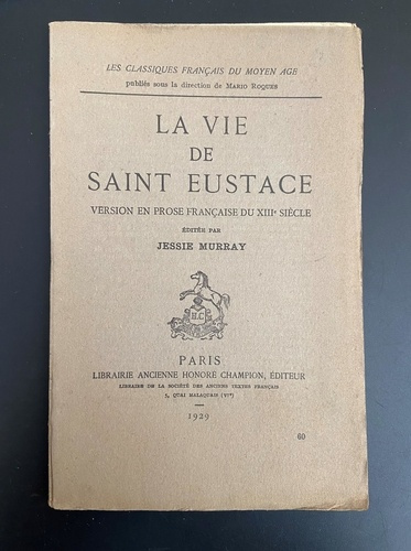 Emprunter VIE DE SAINT EUSTACHE (LA). VERSION EN PROSE FR. EDITION J. MURRAY (1929) livre