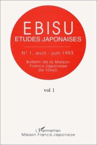 Emprunter EBISU ETUDES JAPONAISES livre