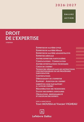Emprunter Droit de l'expertise. Edition 2026-2027 livre